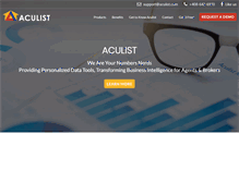 Tablet Screenshot of aculist.com